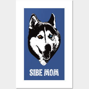 Sibe Mom Siberian Husky Design Posters and Art